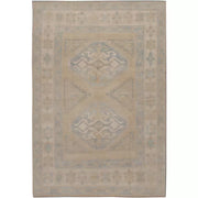 Vintage Turkish Oushak Rug 4'6" X 6'5"